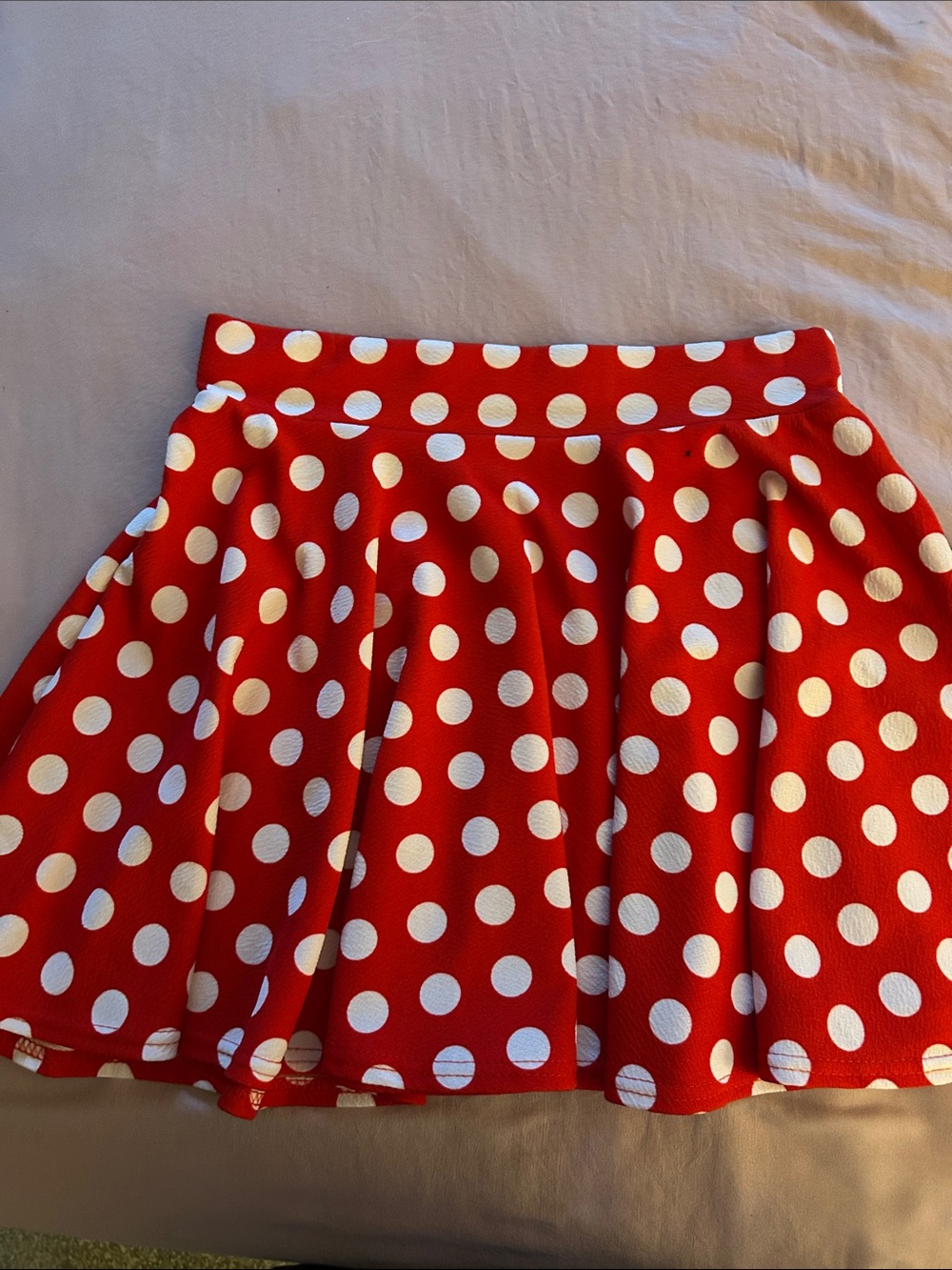 Red Polka Dot Circle Skirt - Playful Women's Skater Style